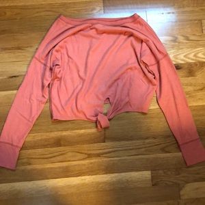 Abercrombie & fitch coral long sleeve